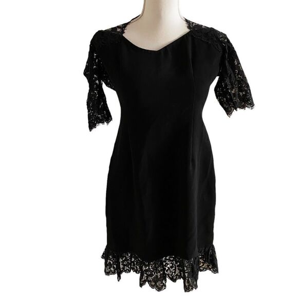 Black Lace Dress Size Medium - Picture 4 of 6